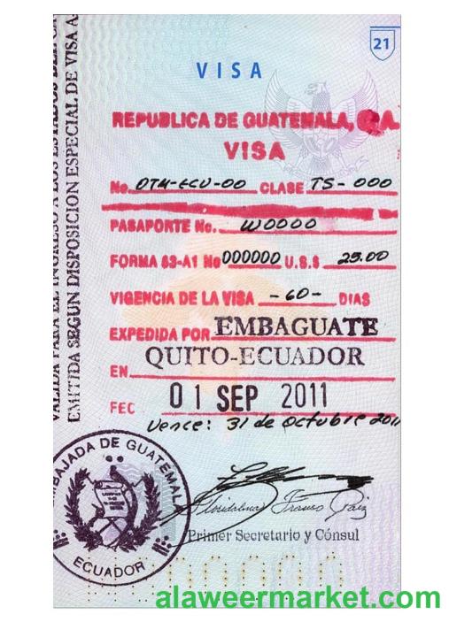 GUATEMALA visa